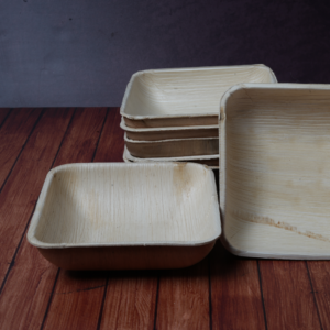 6-Inch Medium Areca Palm Leaf Bowls