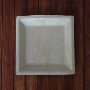 7-Inch Quadra Square Areca Palm Leaf Plate