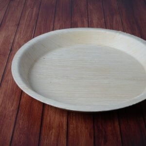 10-Inch Round Areca Palm Leaf Plates