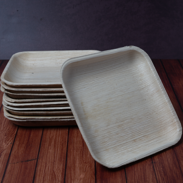 6 -Inch Square Areca Palm Leaf Plates