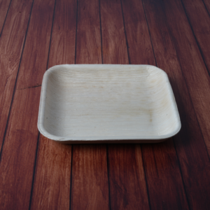 8-Inch Square Areca Palm Leaf Plates
